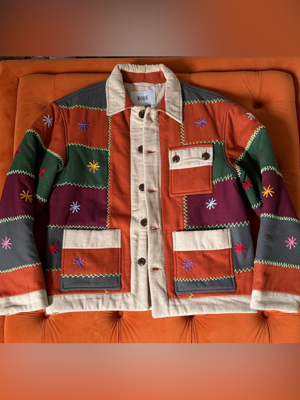 Bode quilted shirt jacket